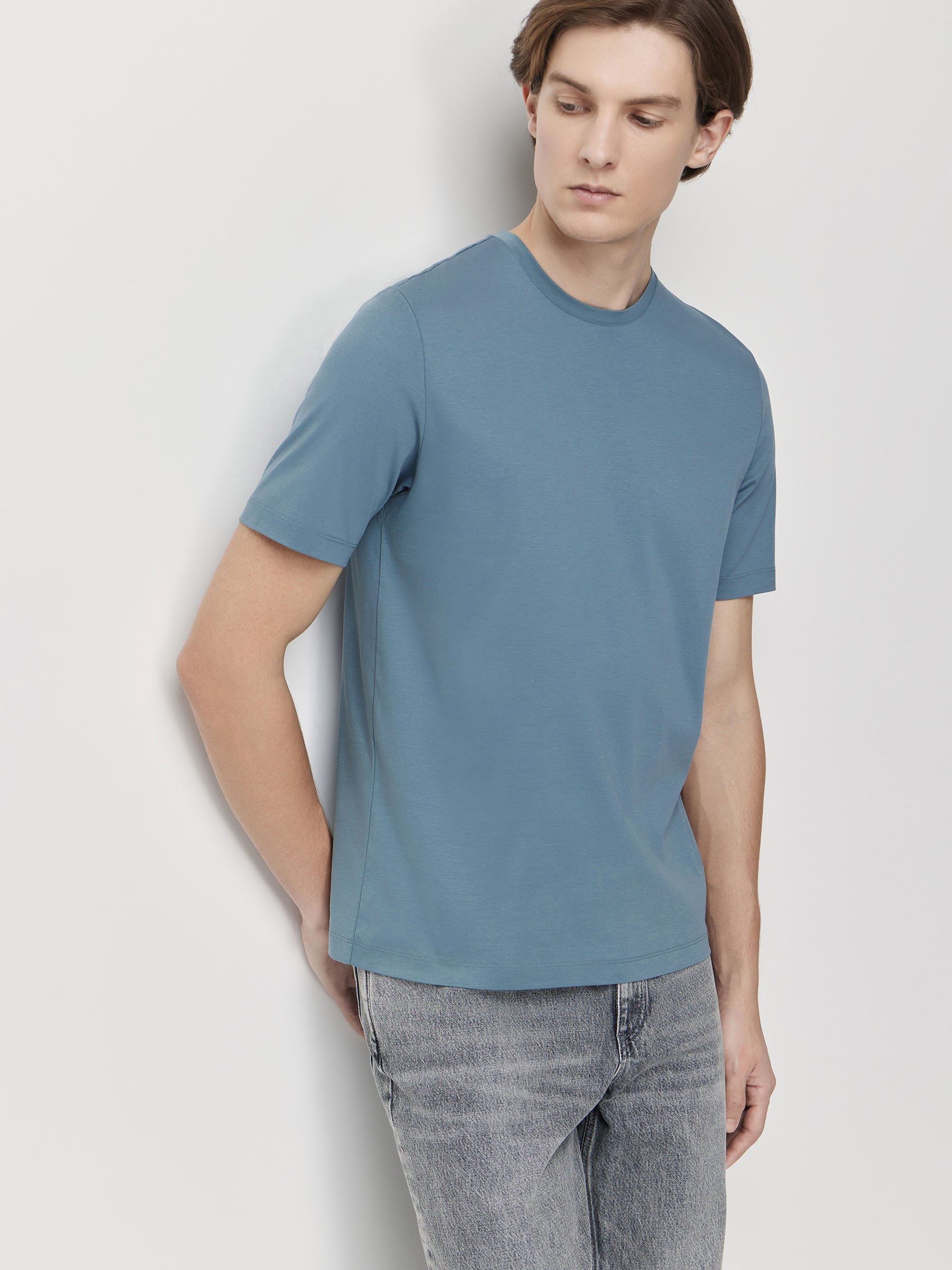 Mercerised cotton T-shirt