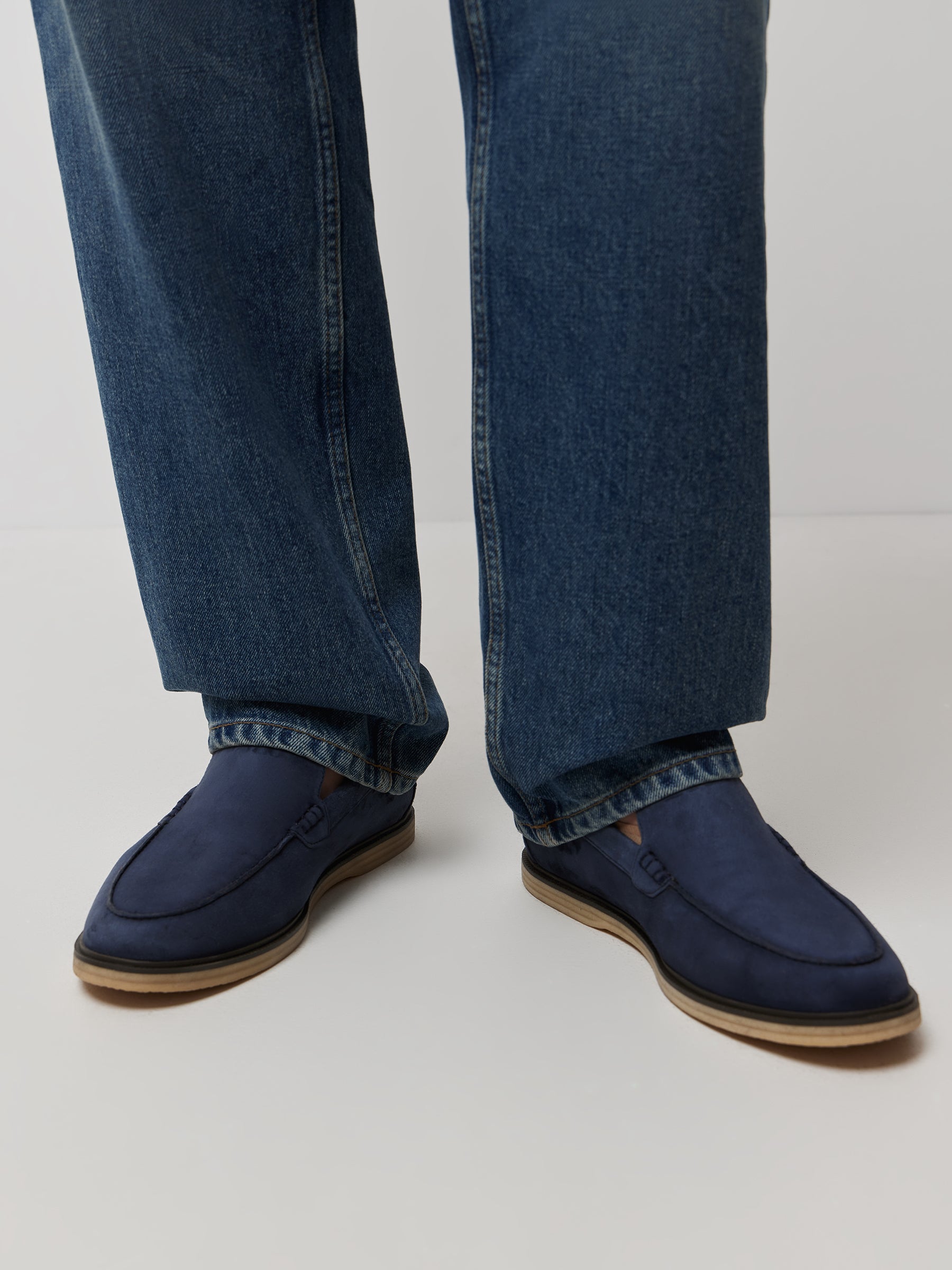 Suede loafers