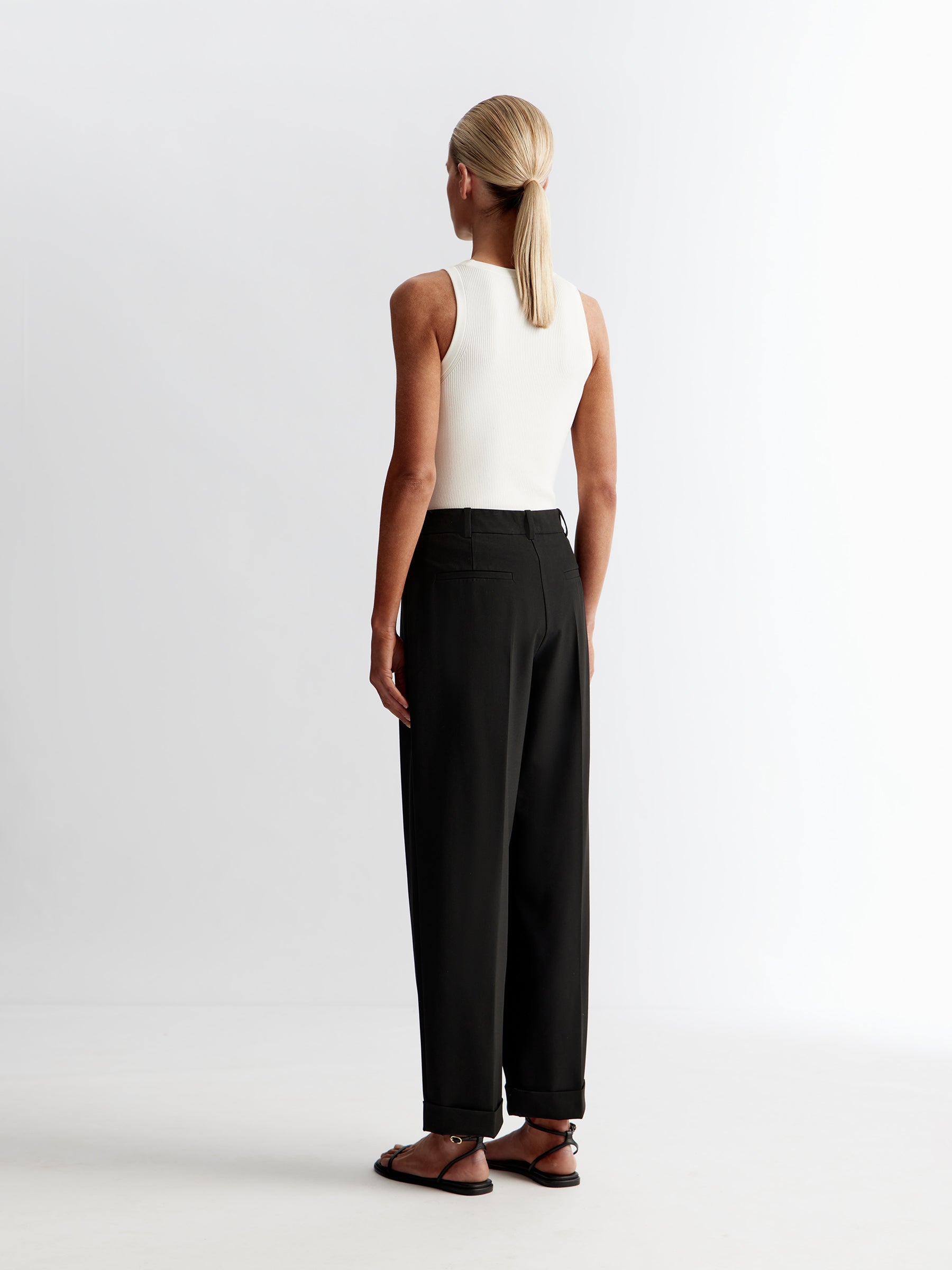 Cuffed-hem trousers