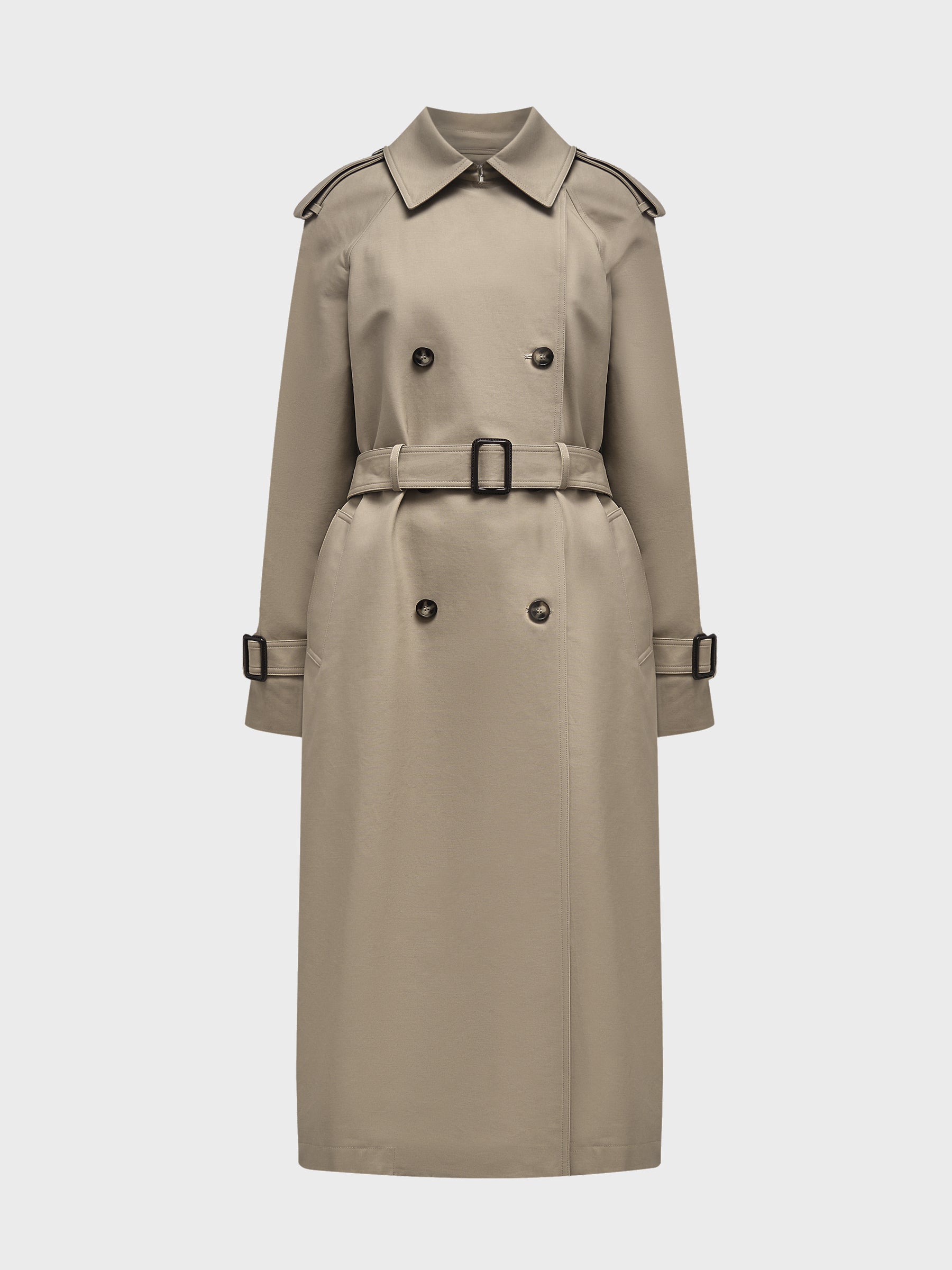 Double-breasted trench coat