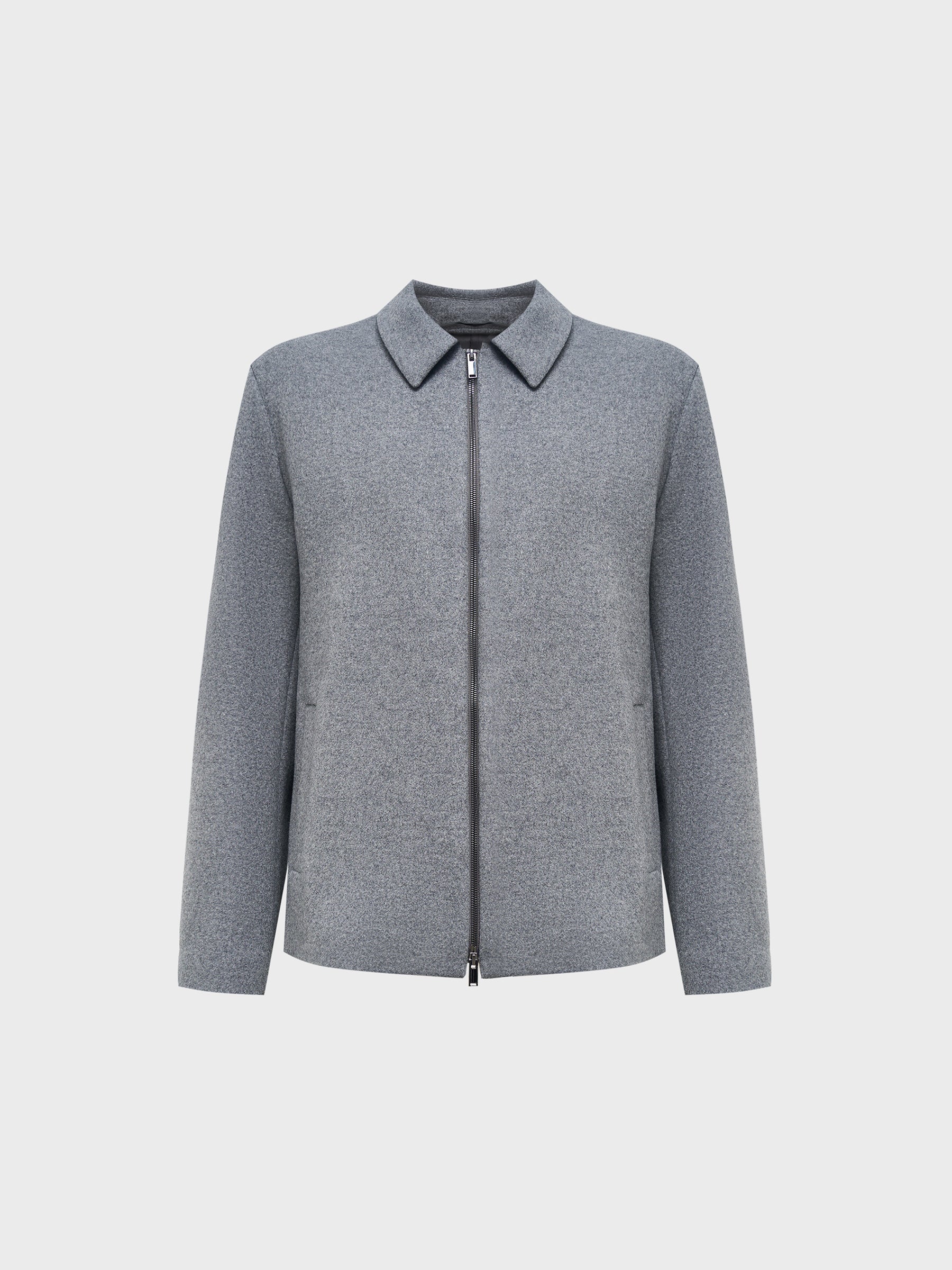 Wool-cashmere zip jacket