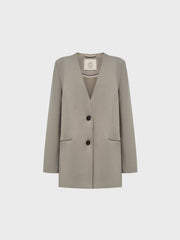 Wool blend blazer