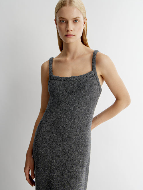 Bouclé knit mini dress