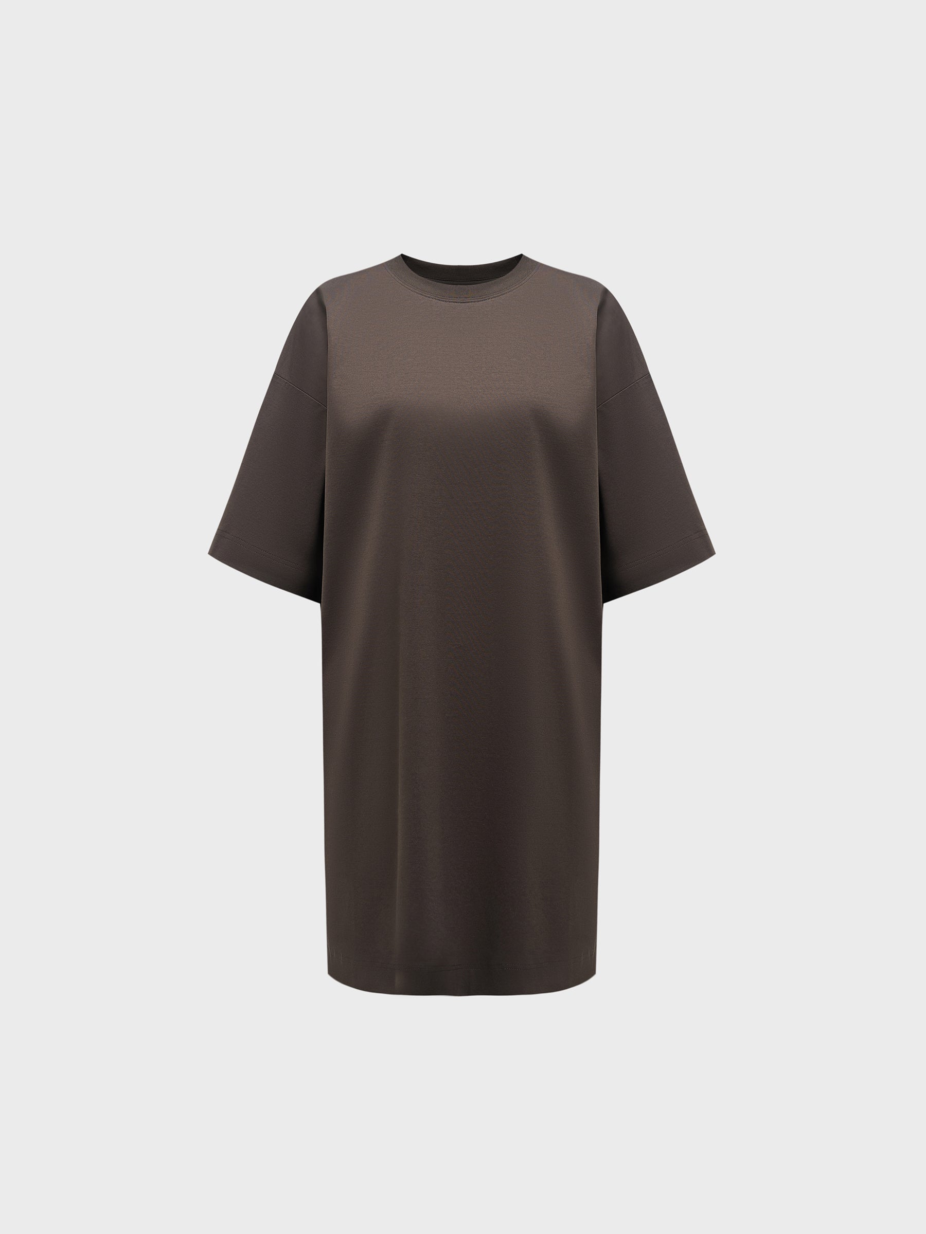 Mercerised cotton T-shirt dress