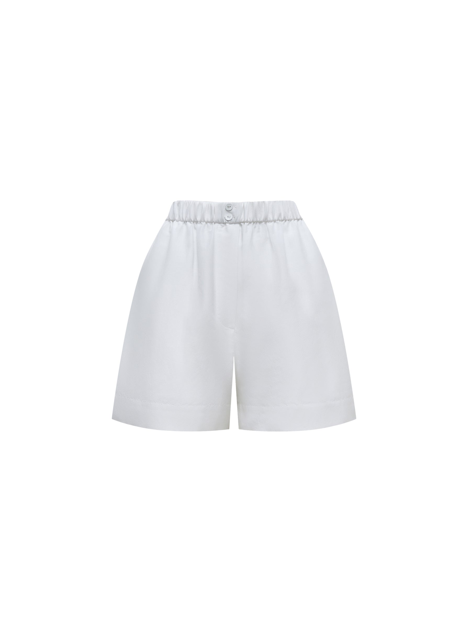 Cotton-silk shorts