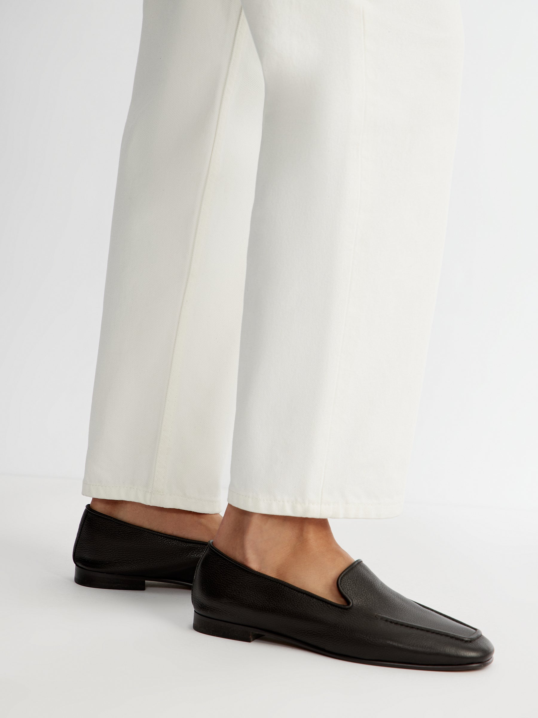 Leather loafers