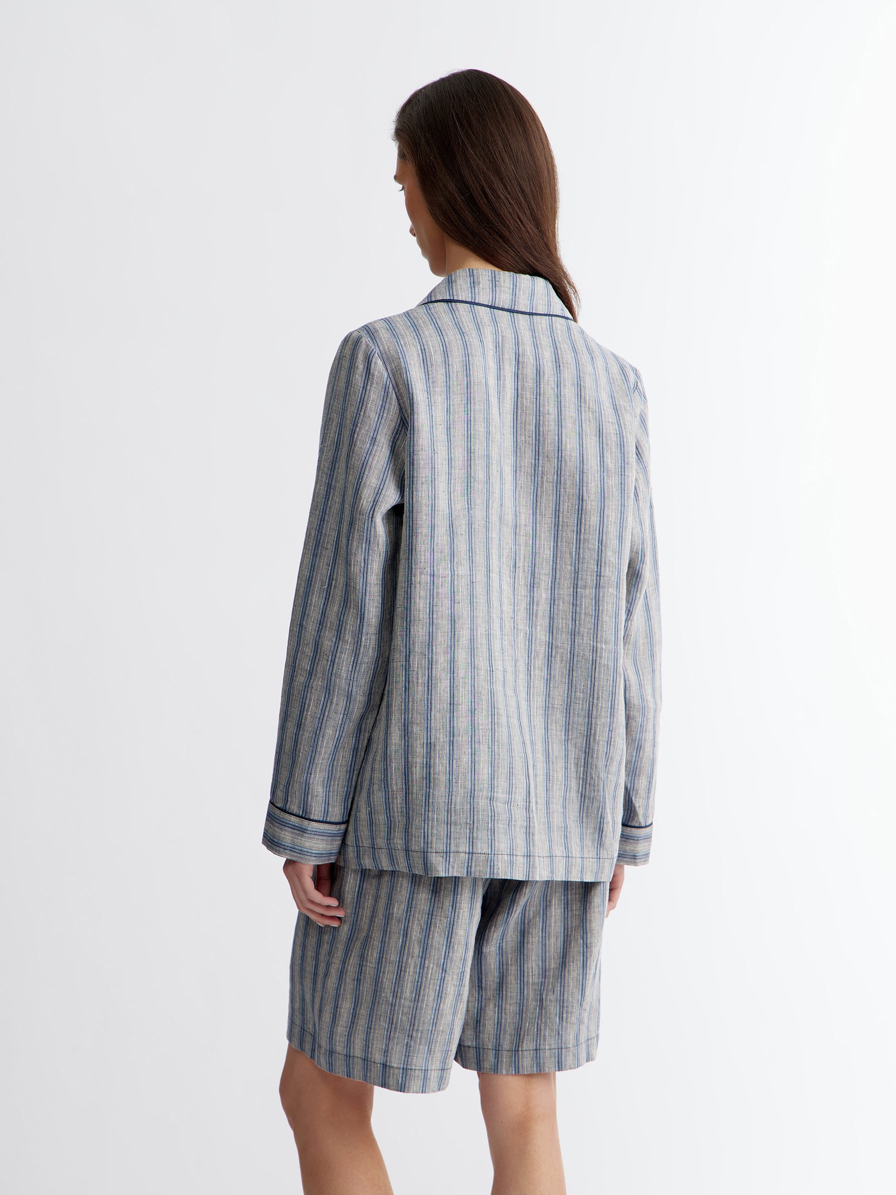 Linen pyjama-style set