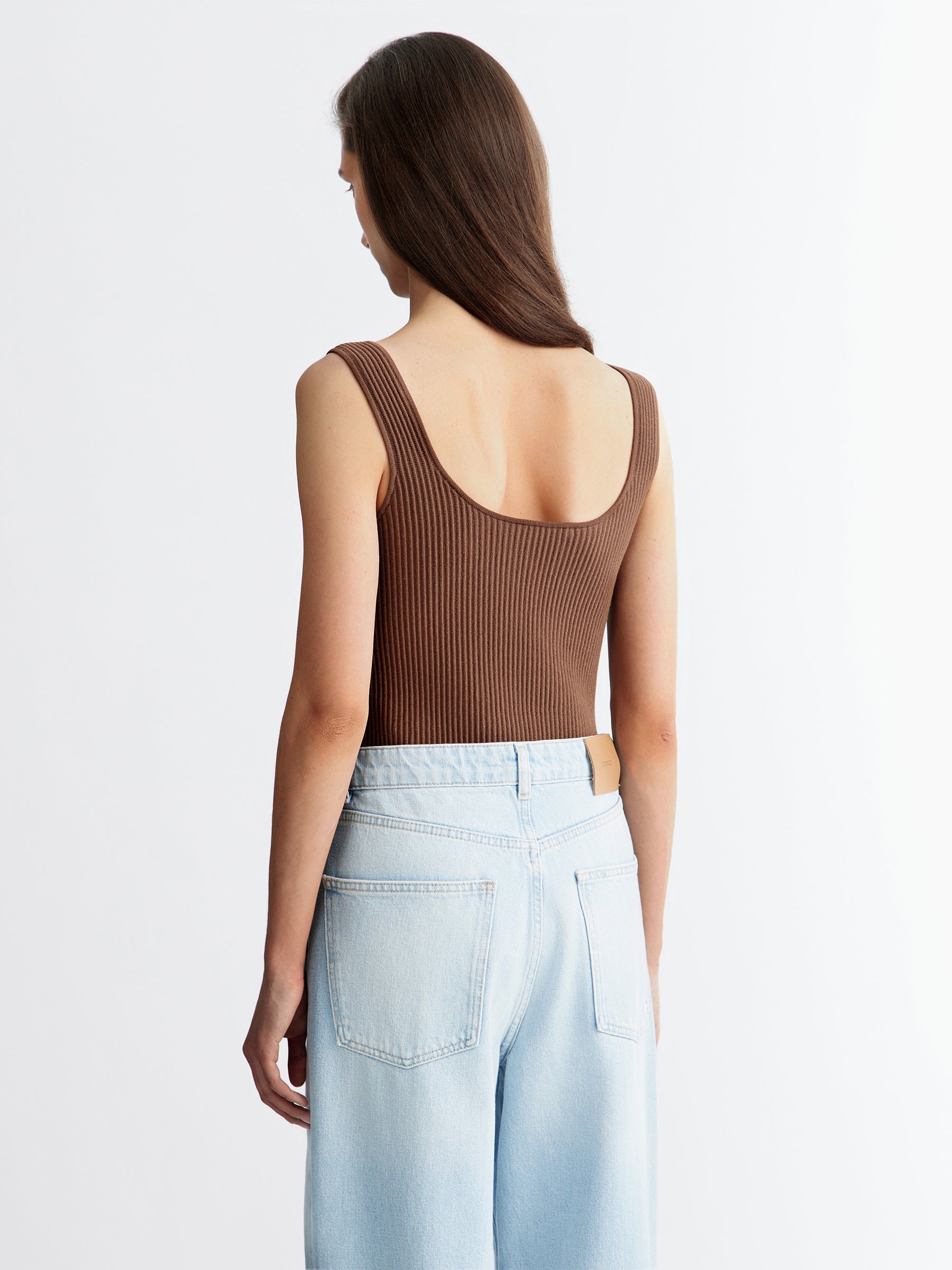 Square neck tank top