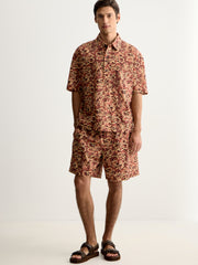 Printed cotton shorts
