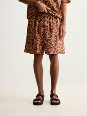 Printed cotton shorts