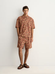 Printed cotton shorts
