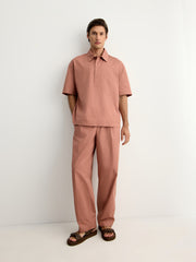 Cotton drawstring trousers