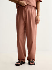 Cotton drawstring trousers