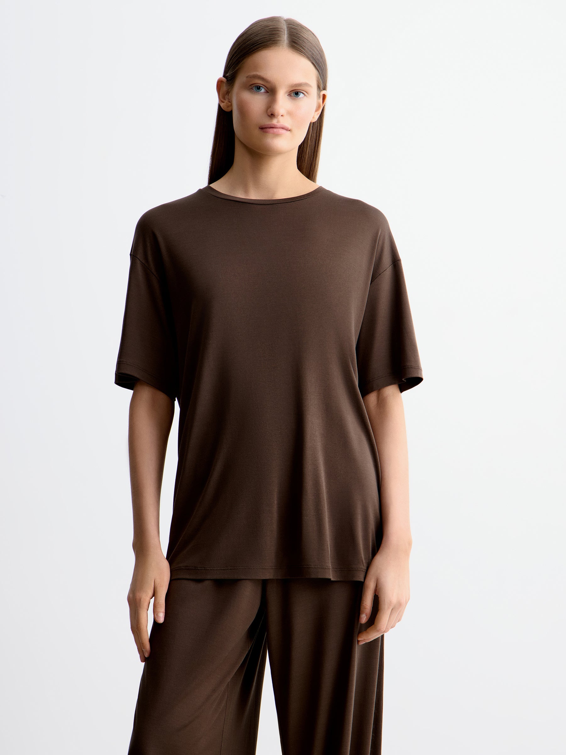 Silk jersey T-shirt