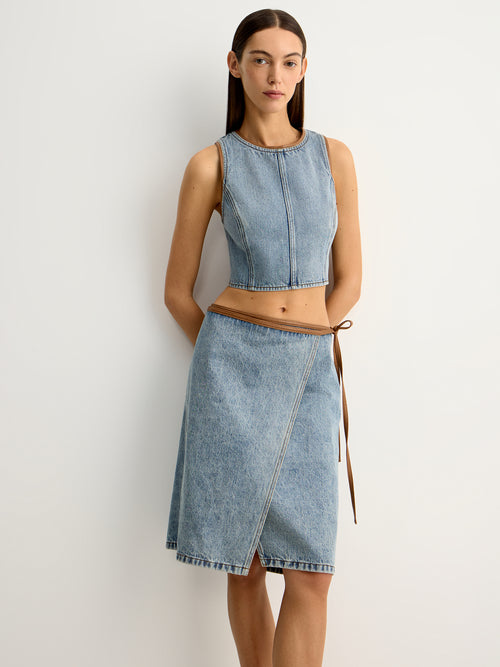 Denim top