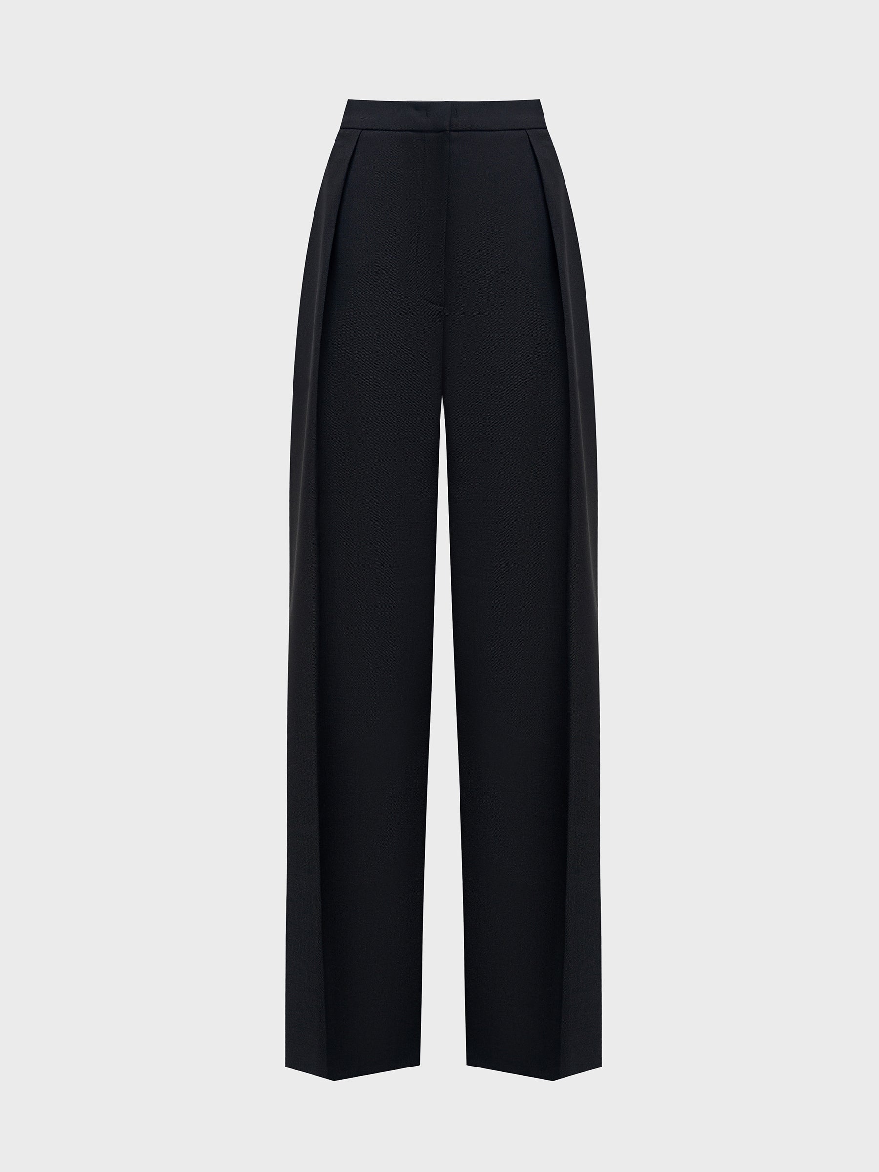 Wool blend trousers