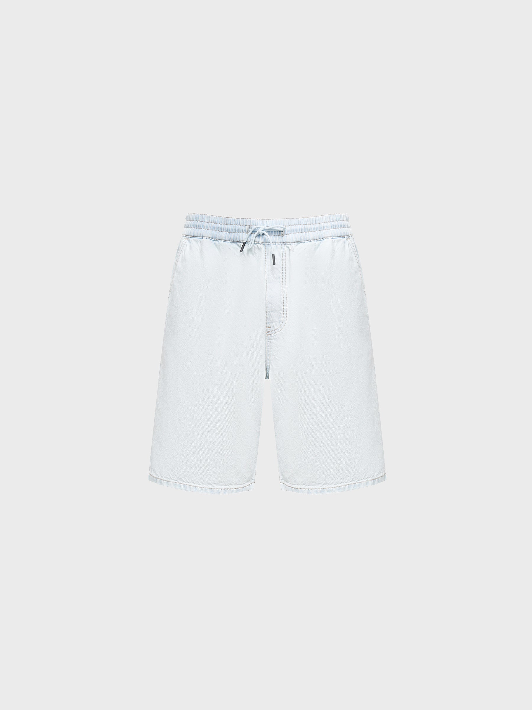 Relaxed fit denim shorts