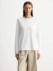 Cotton long-sleeve T-shirt