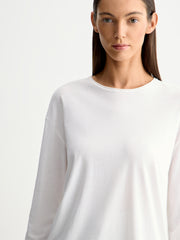 Cotton long-sleeve T-shirt