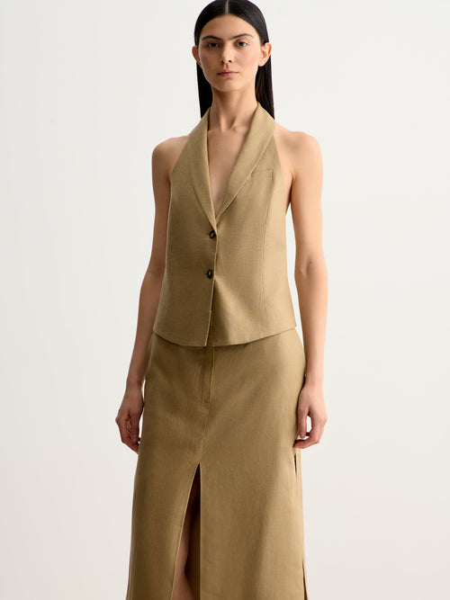 Linen vest