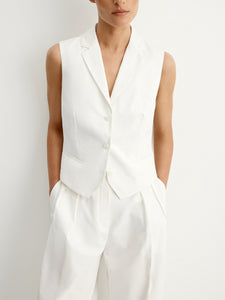 Cotton-lyocell vest