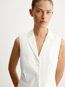 Cotton-lyocell vest