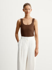 Square neck tank top