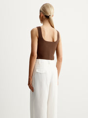 Square neck tank top