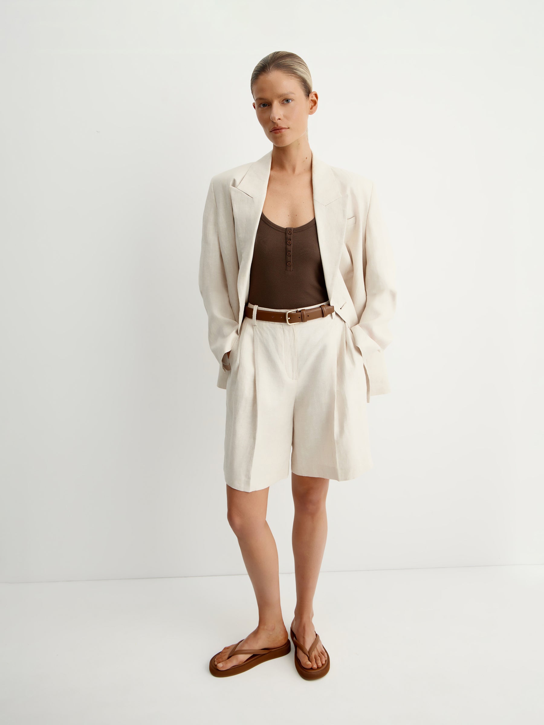 Linen shorts