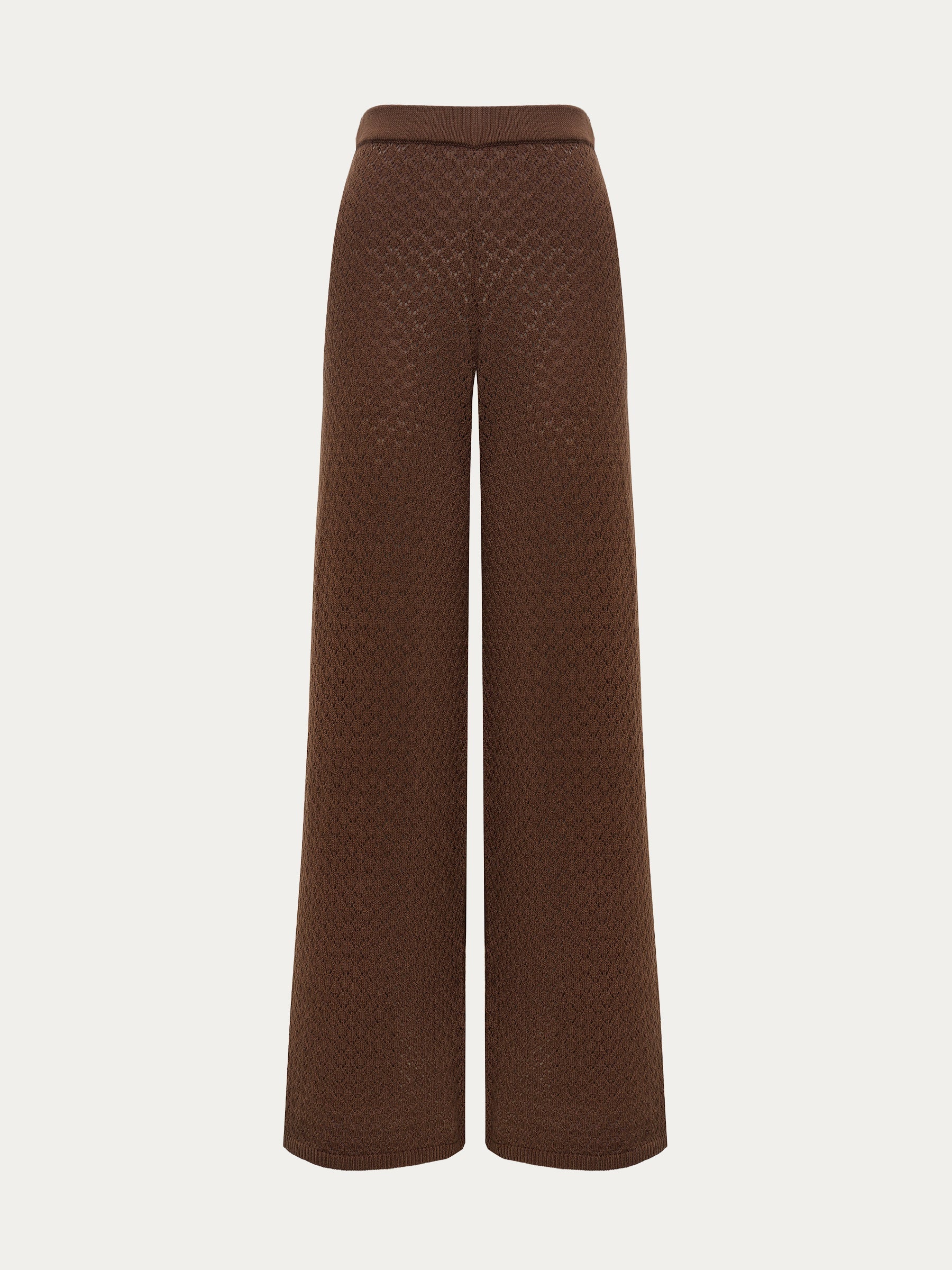 Cotton knit trousers