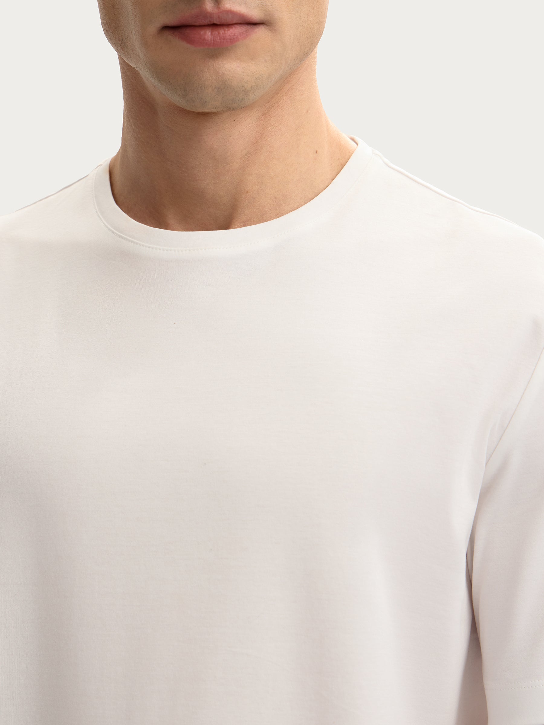 Mercerised cotton T-shirt