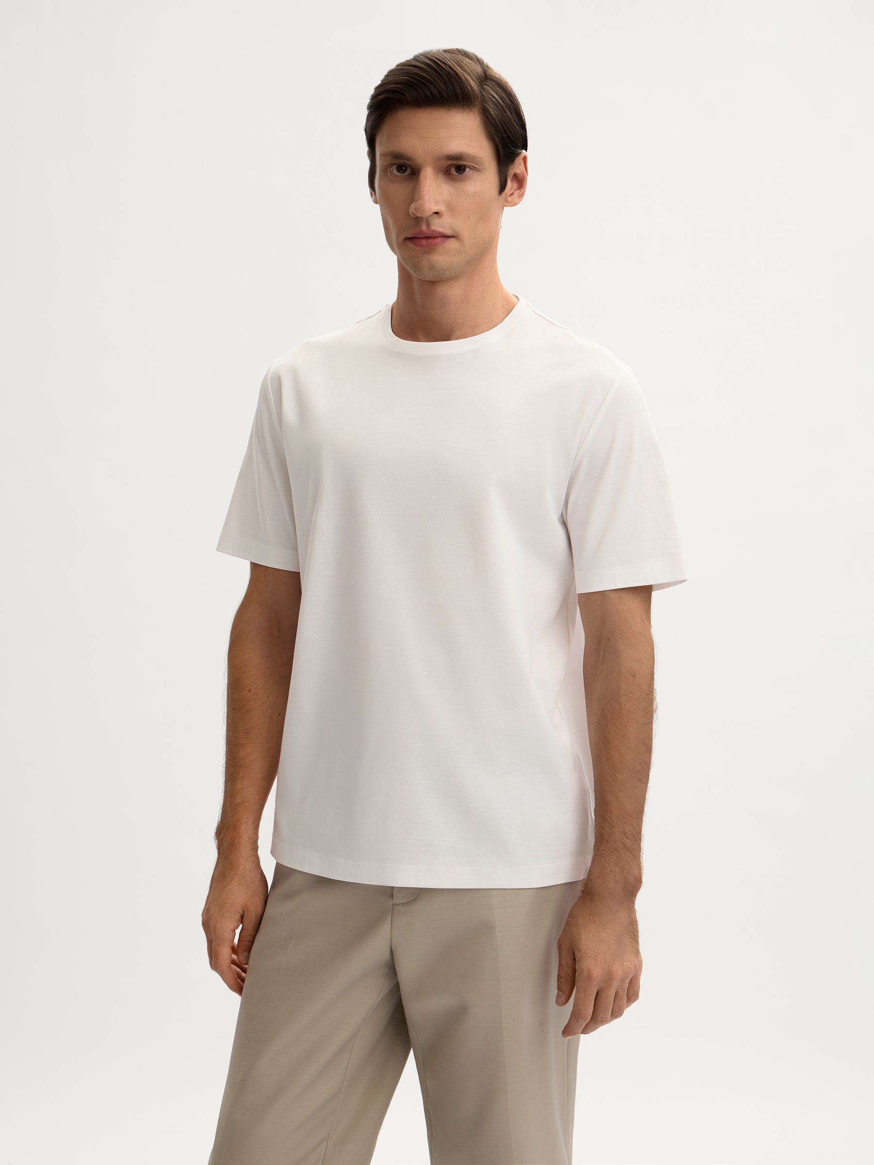 Mercerised cotton T-shirt