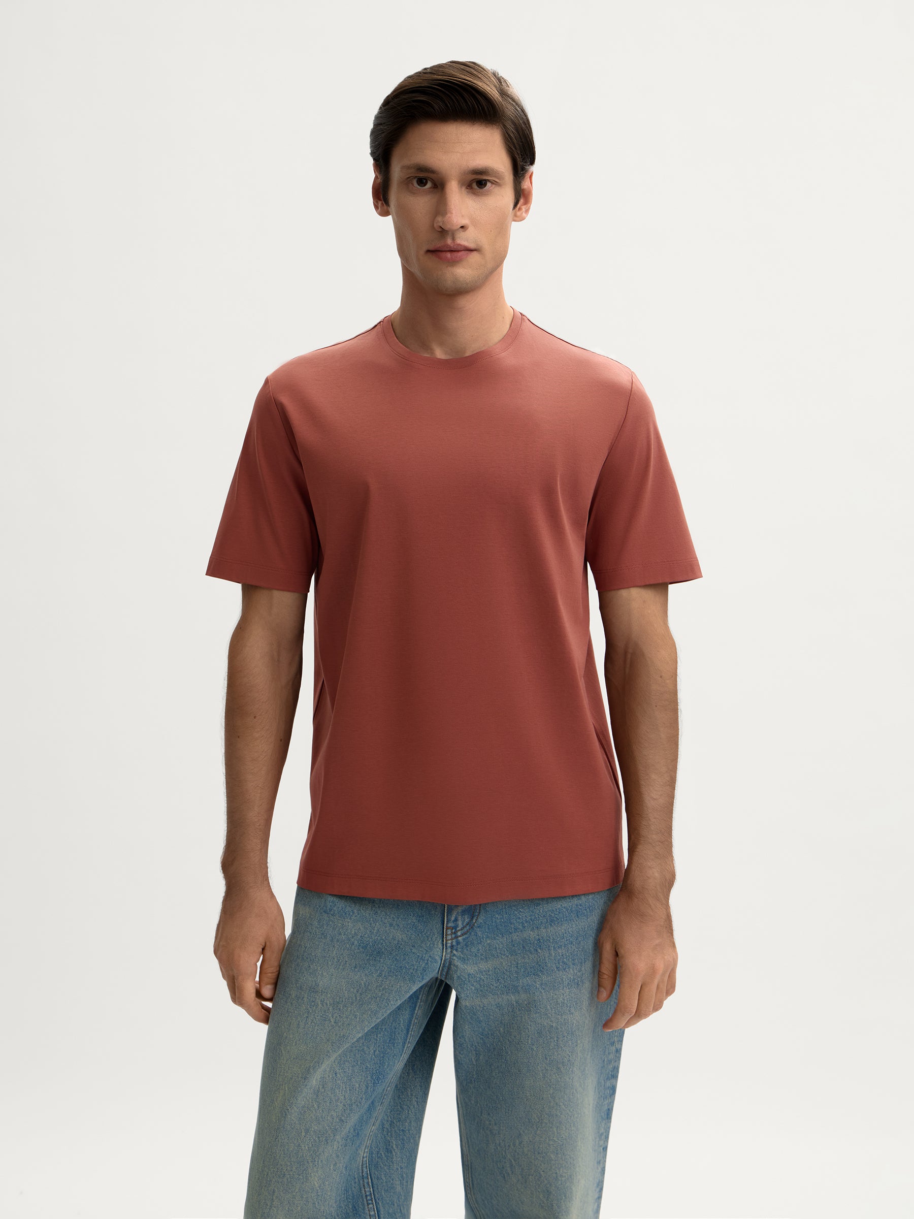 Mercerised cotton T-shirt