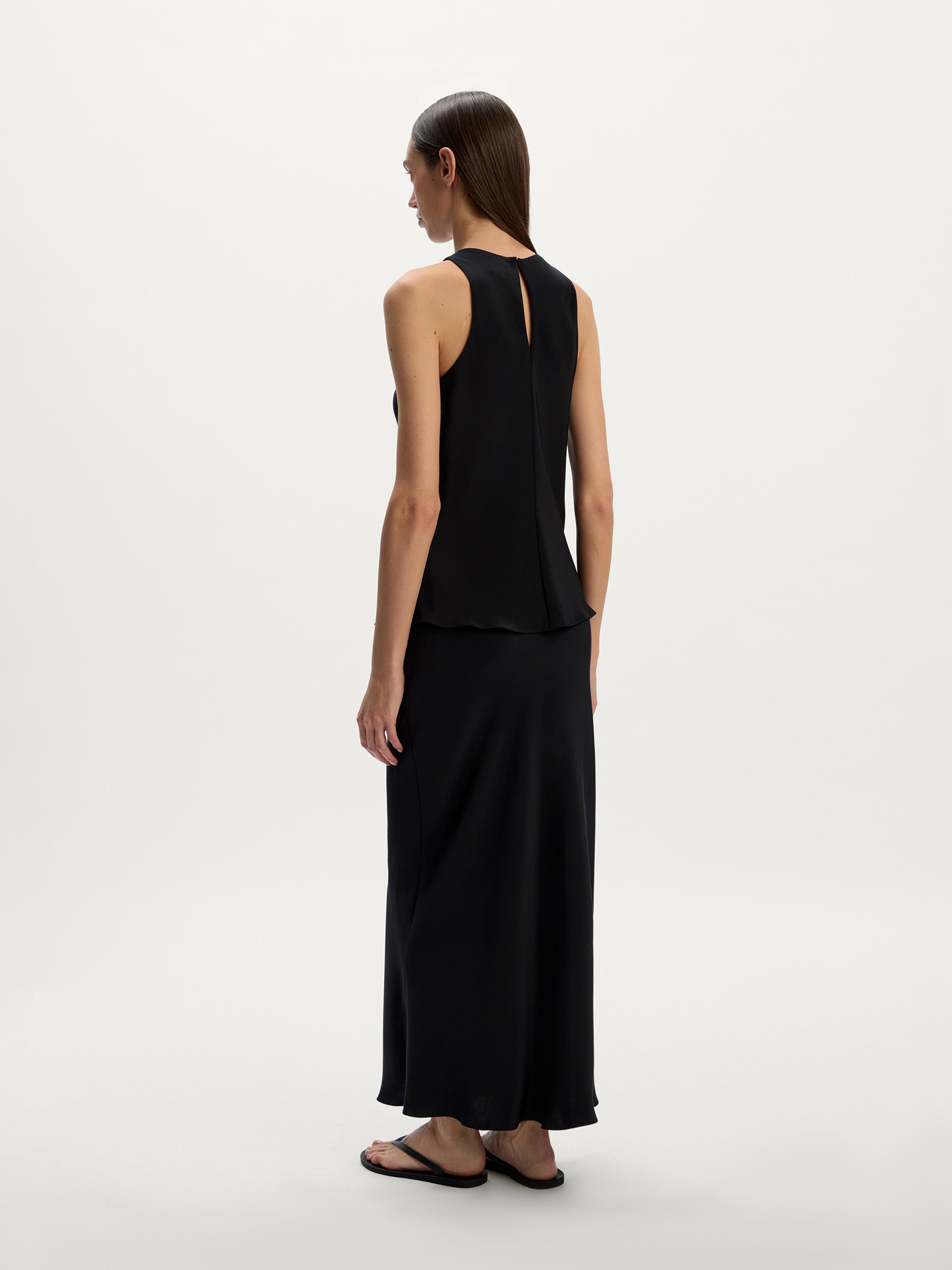 Mulberry silk maxi skirt