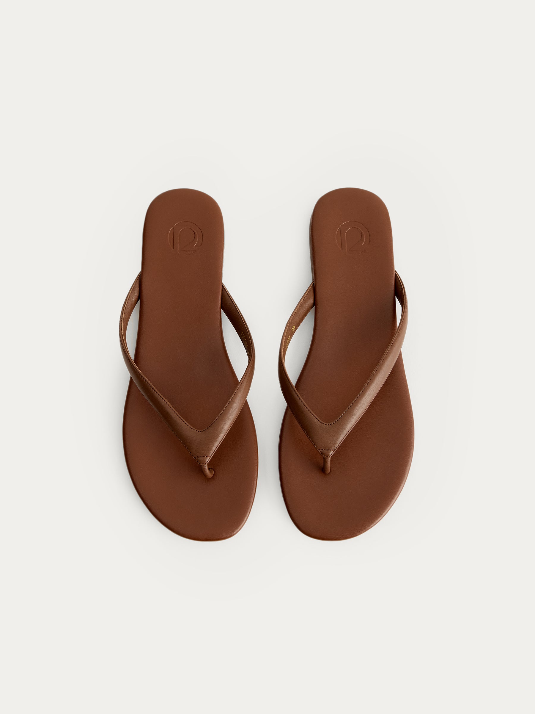 Leather thong sandals