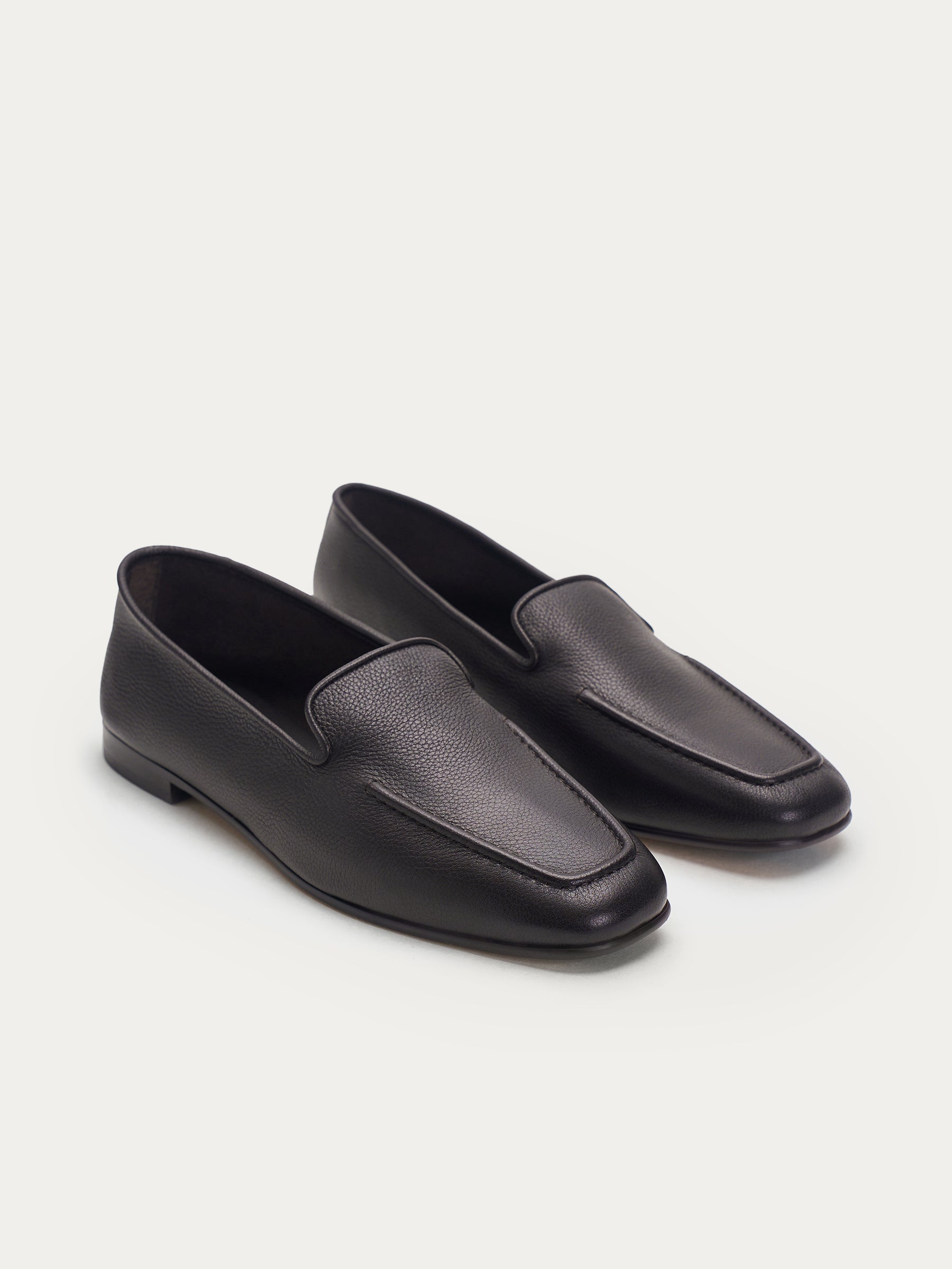 Leather loafers