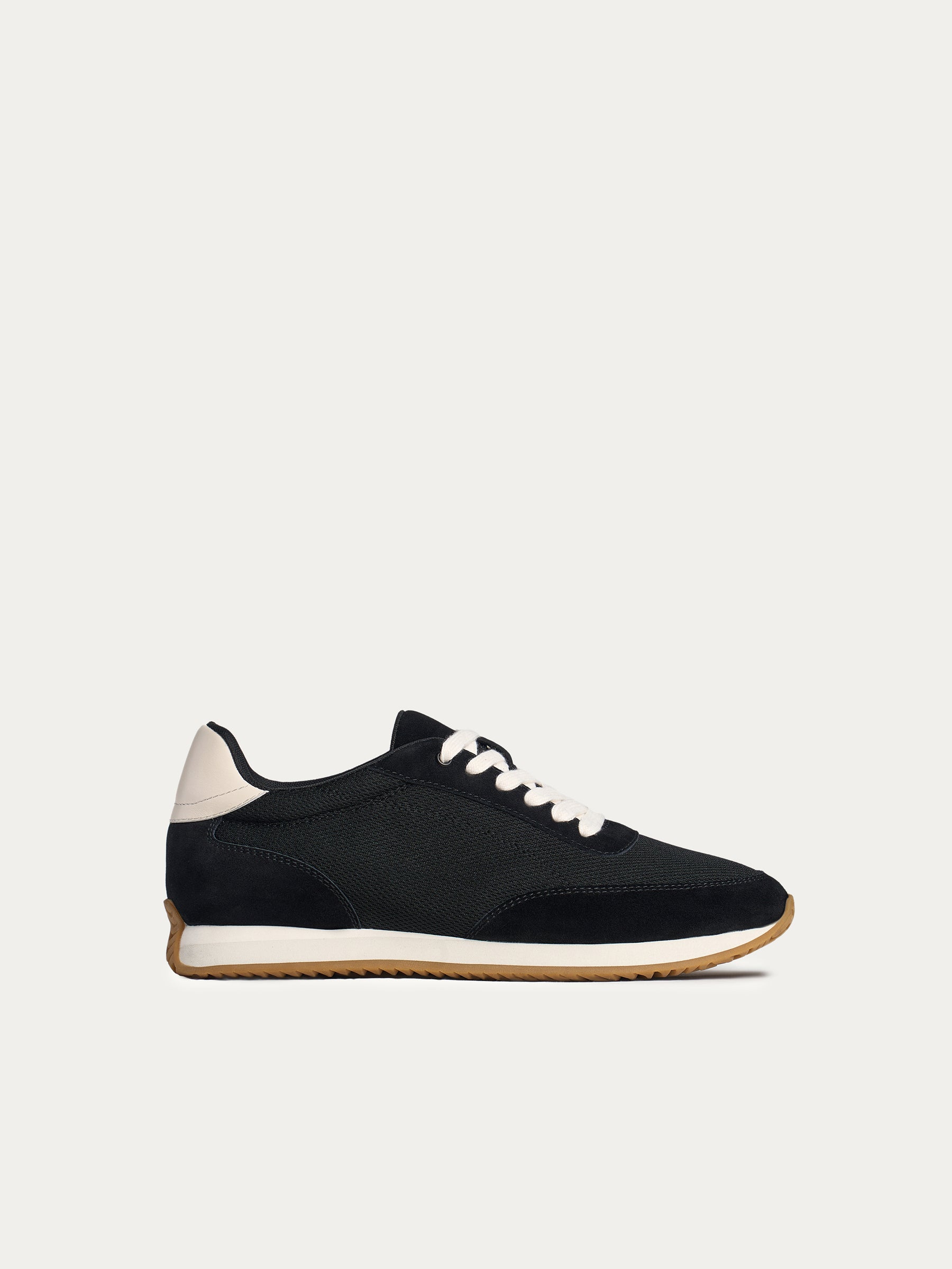 Suede and mesh sneakers