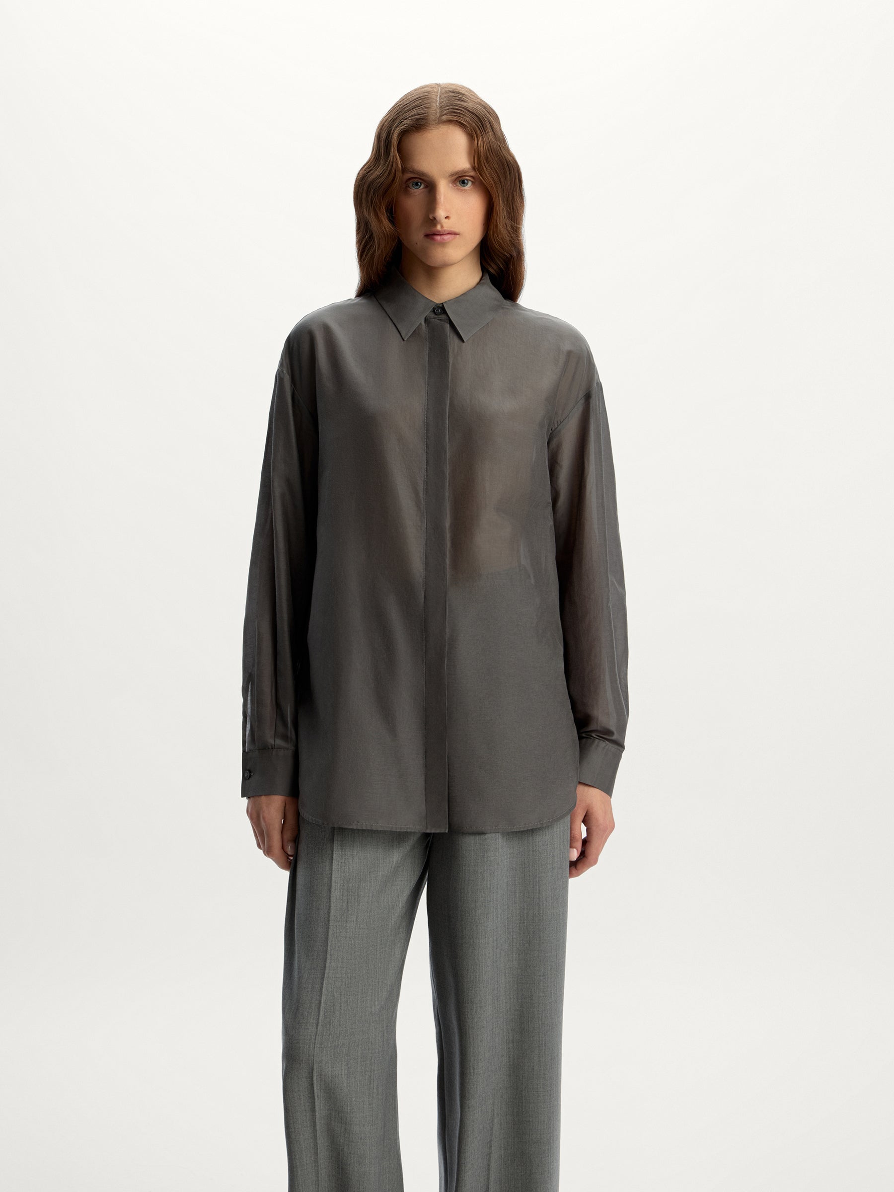 Cotton-silk shirt