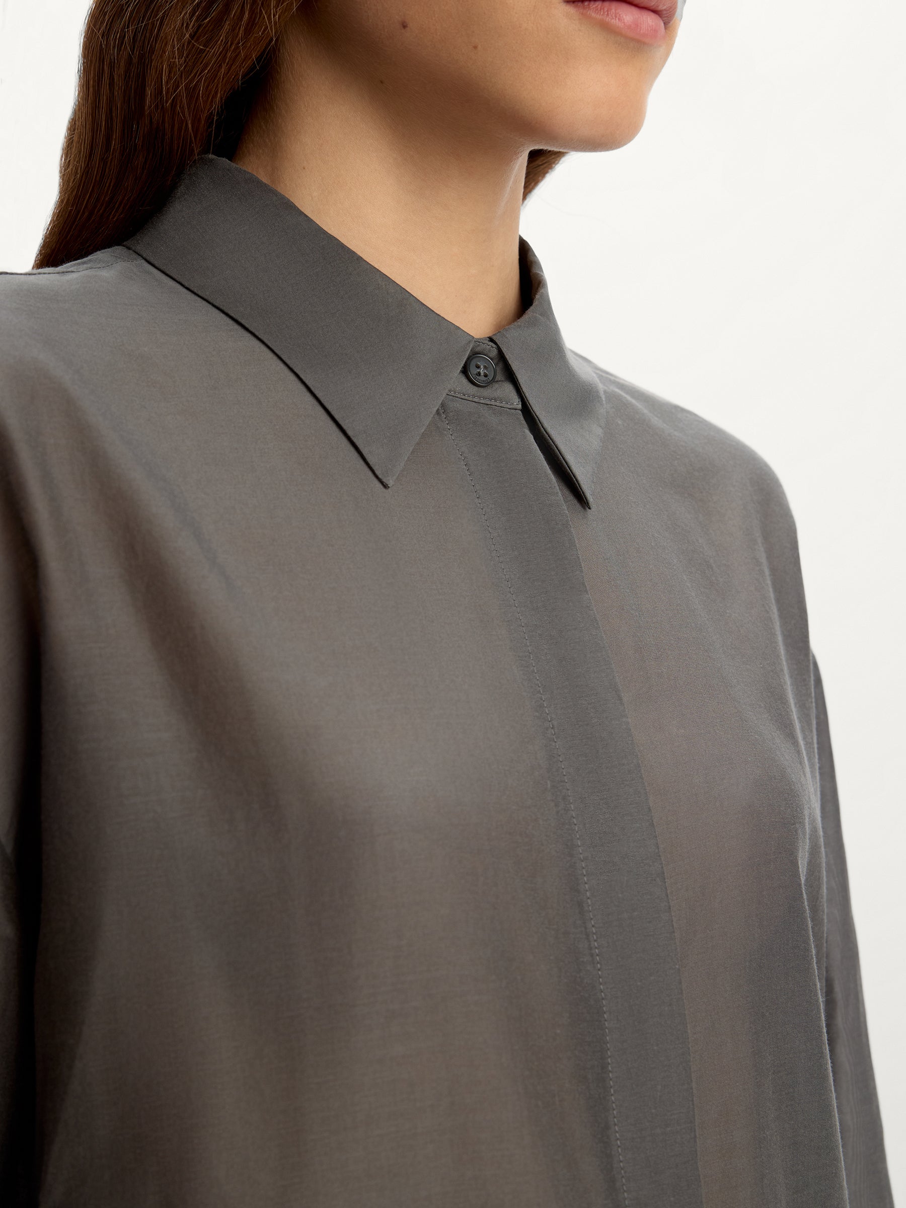 Cotton-silk shirt