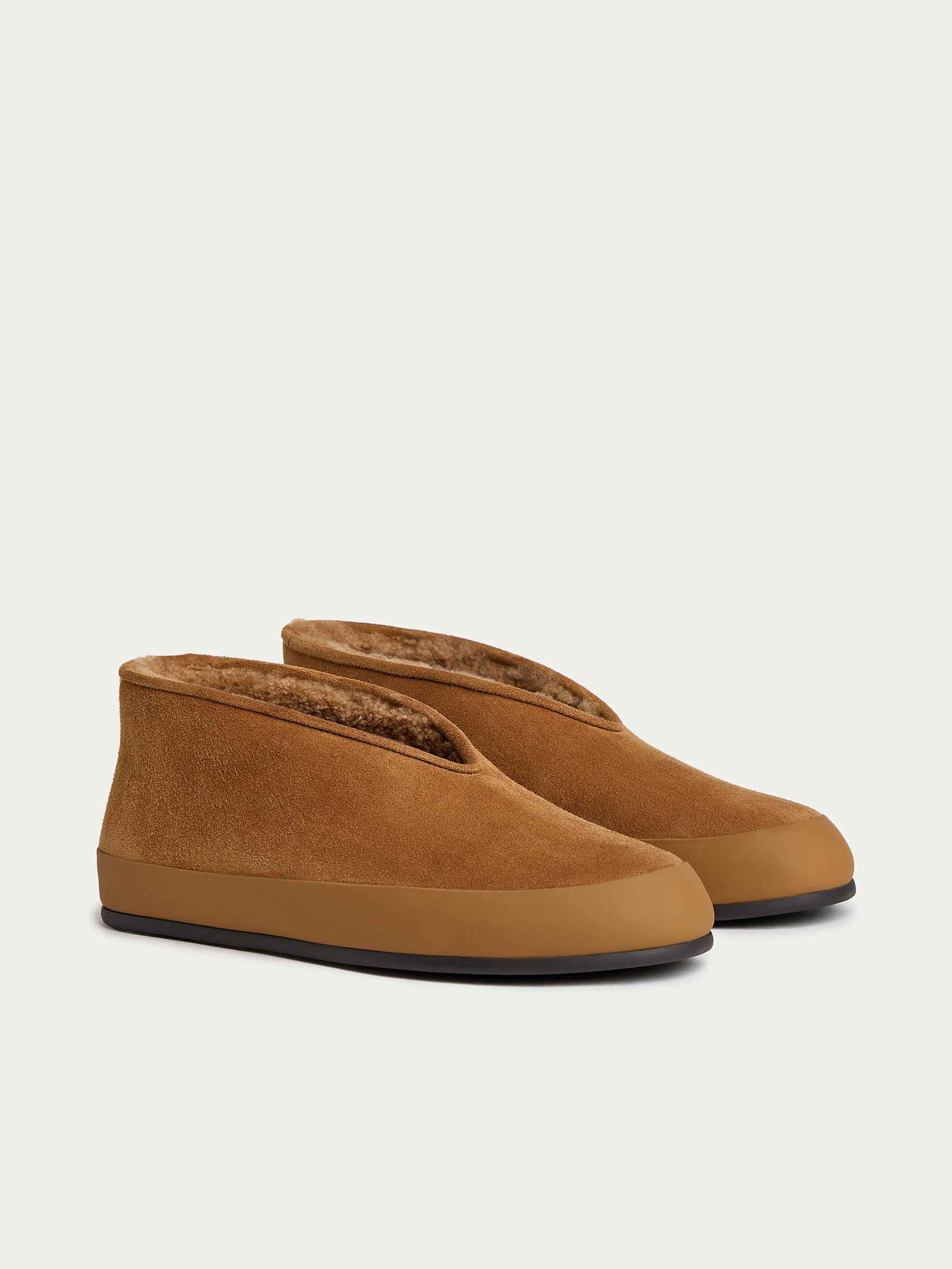 Shearling-lined loafers