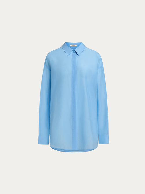 Cotton-silk shirt