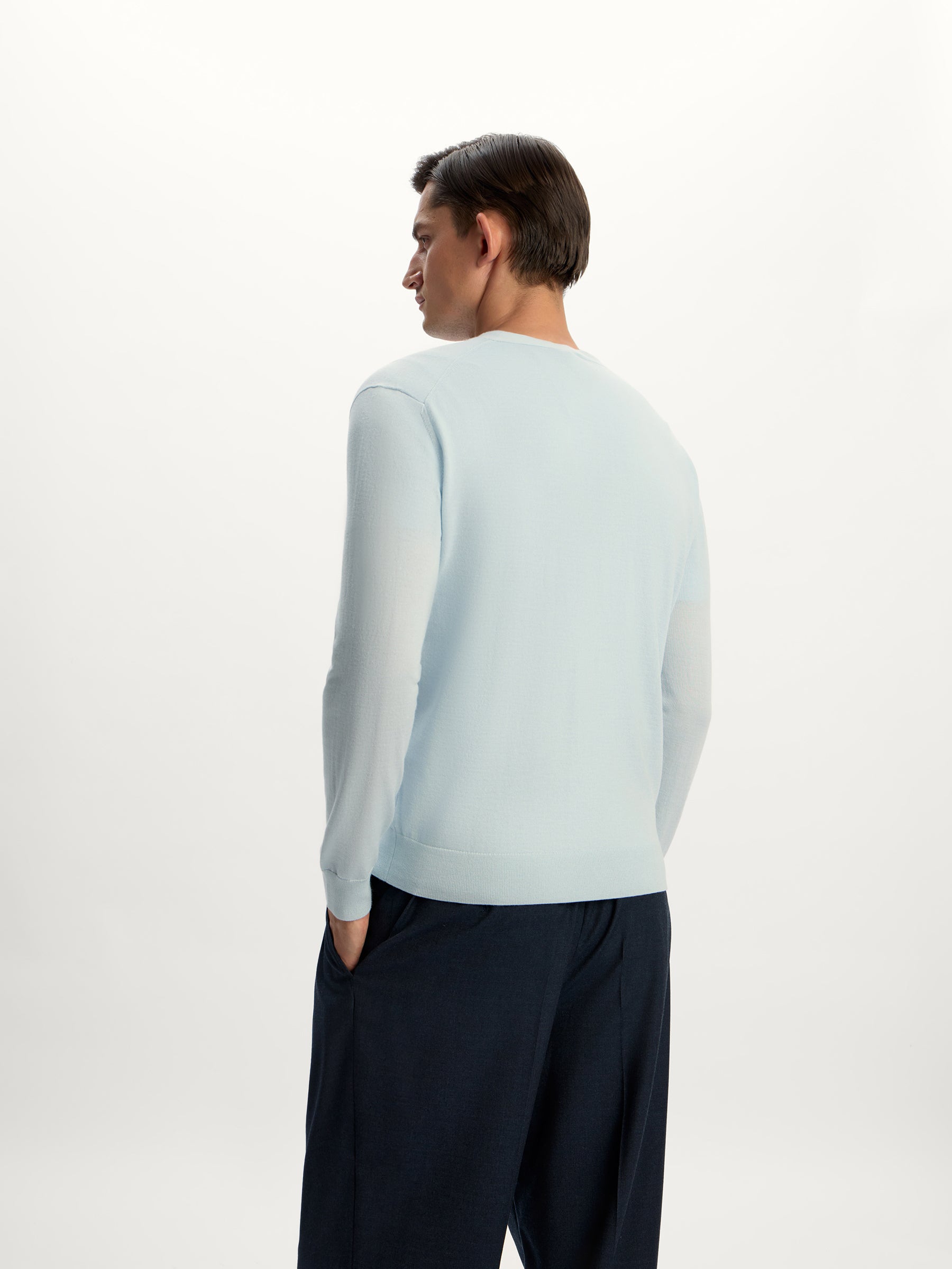 Merino-silk cardigan