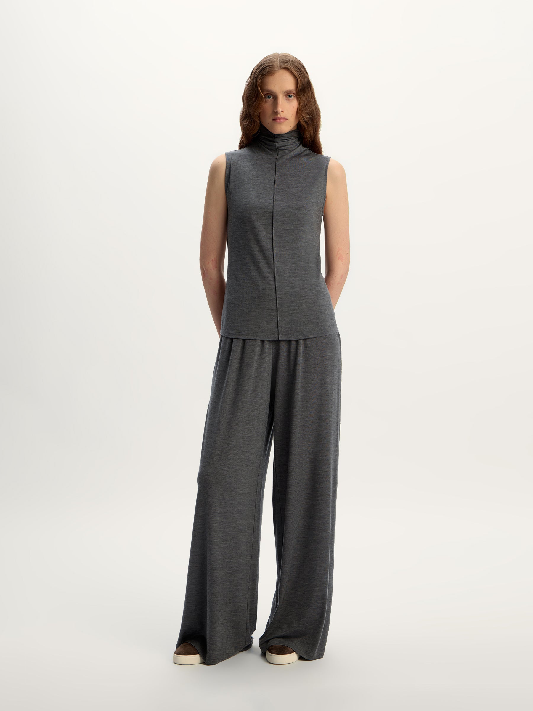 Lyocell-wool trousers