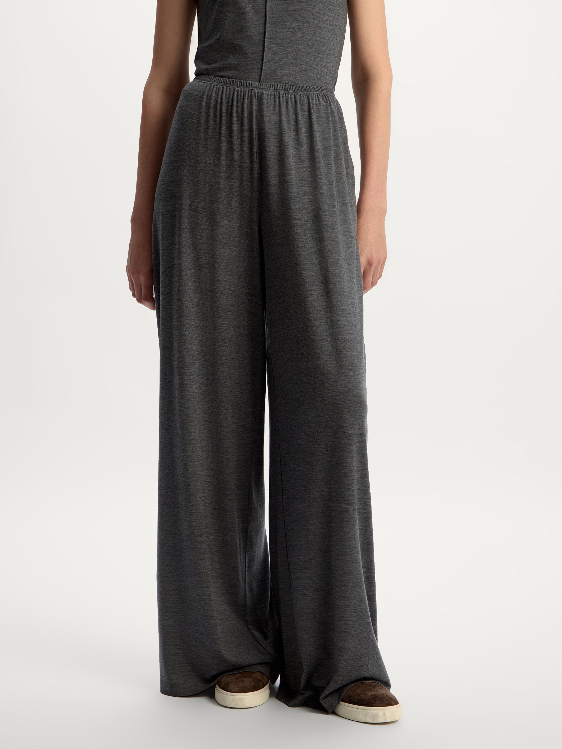 Lyocell-wool trousers