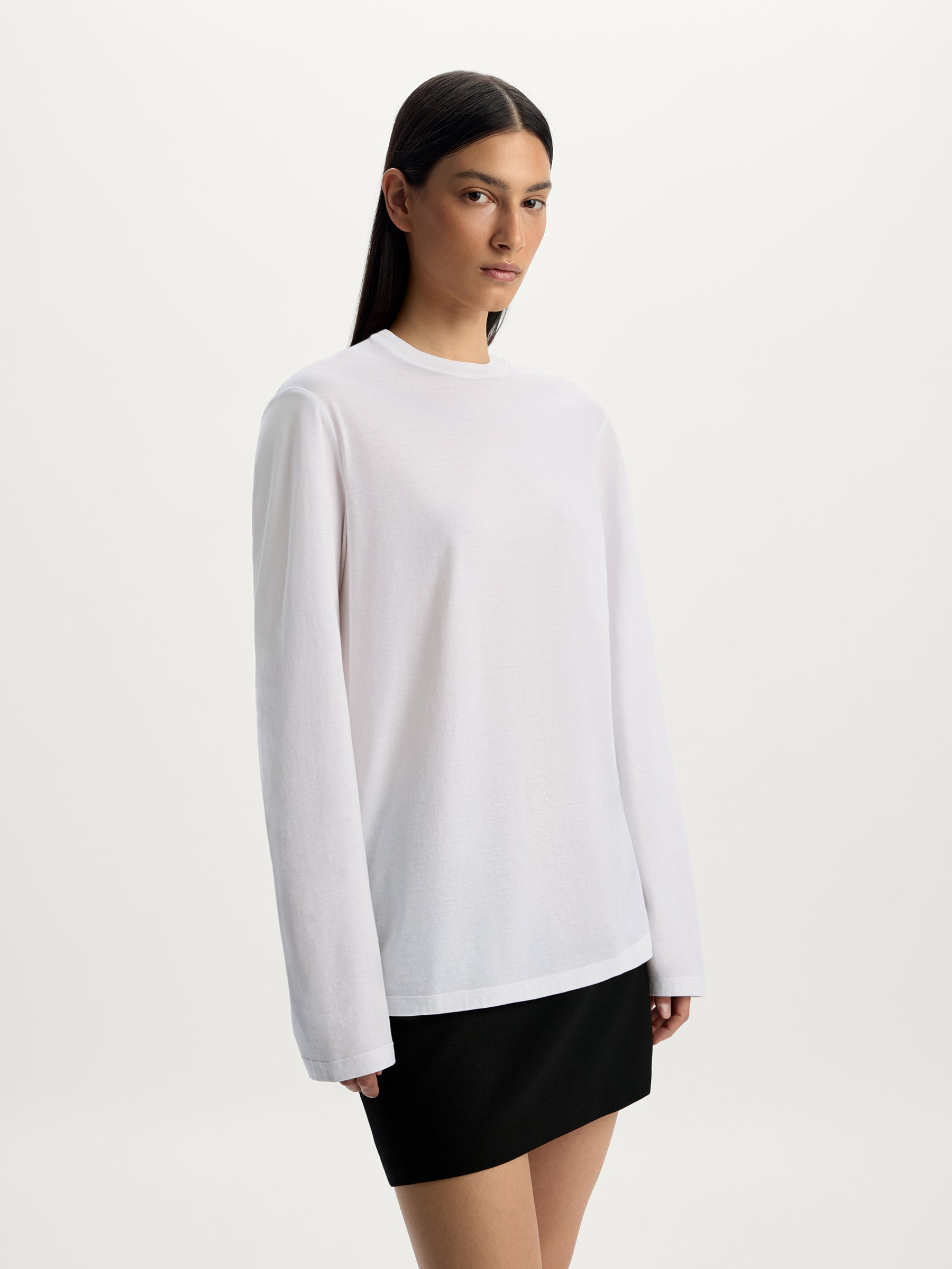 Cotton long sleeve T-shirt