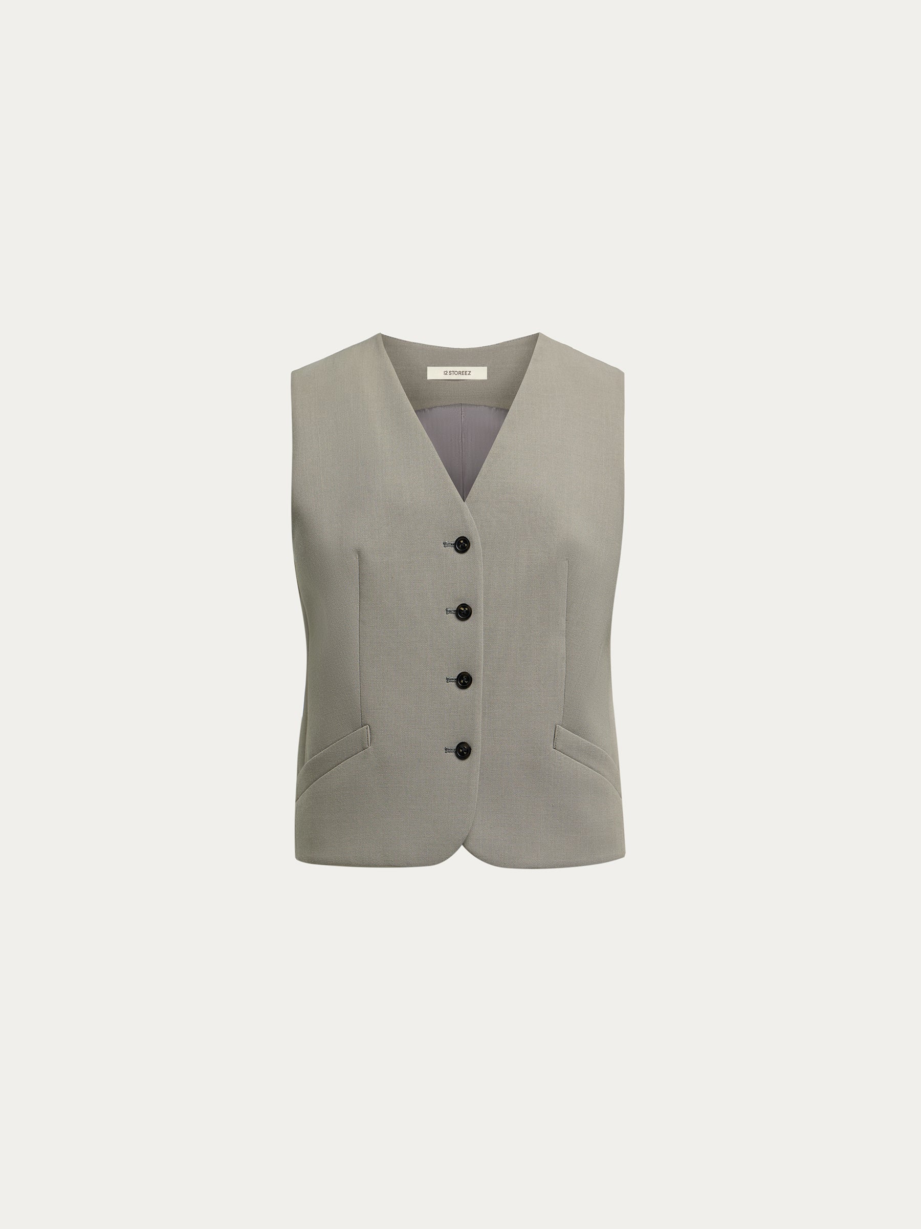 Wool blend vest