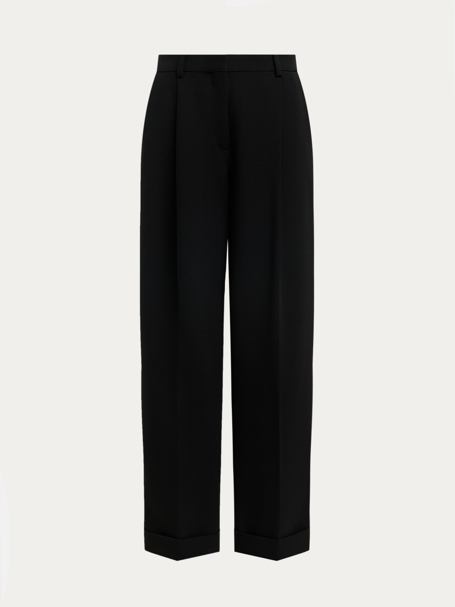 Wool blend trousers