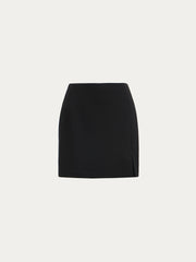 Crepe mini skirt