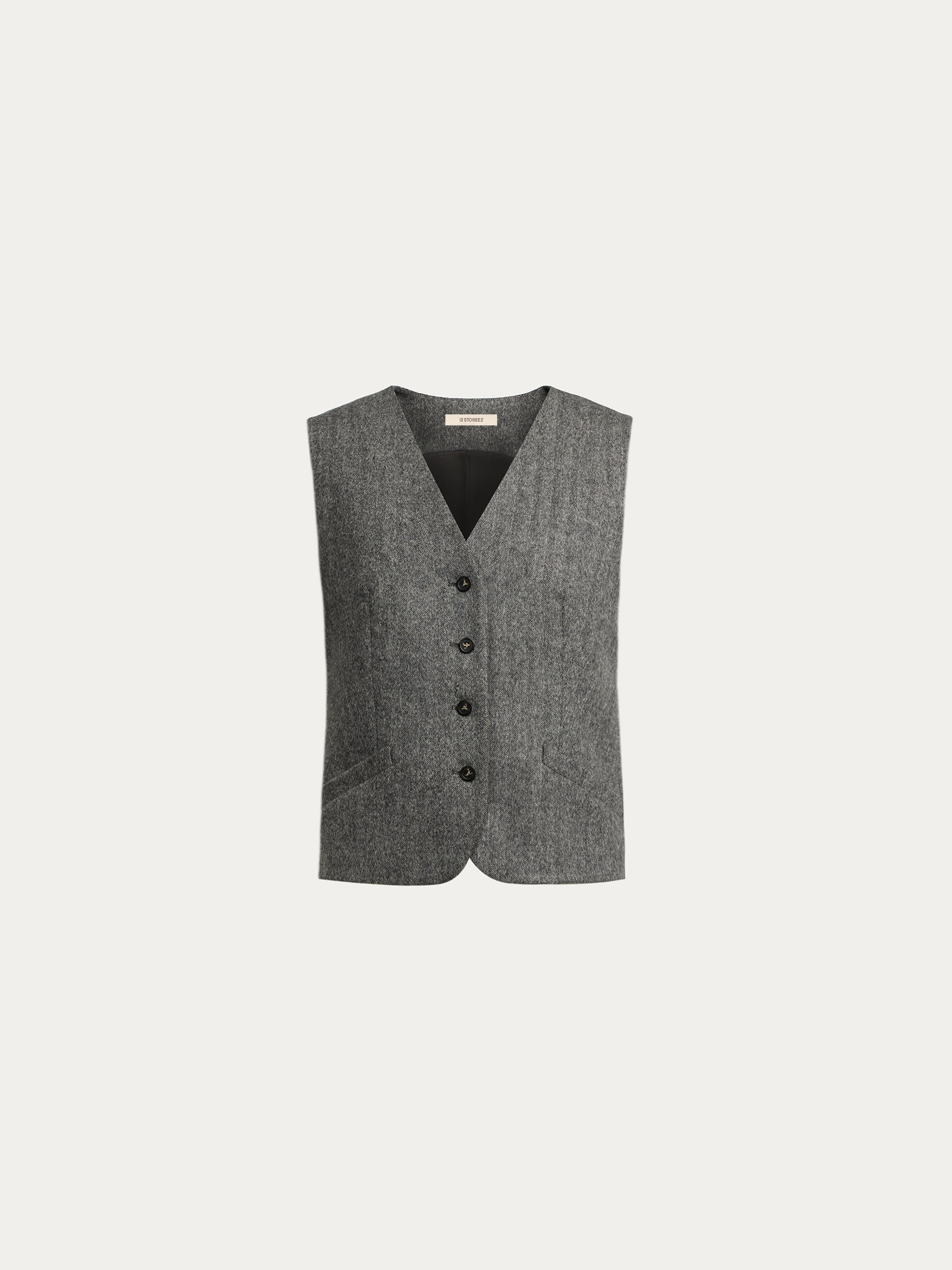 Wool-cashmere vest