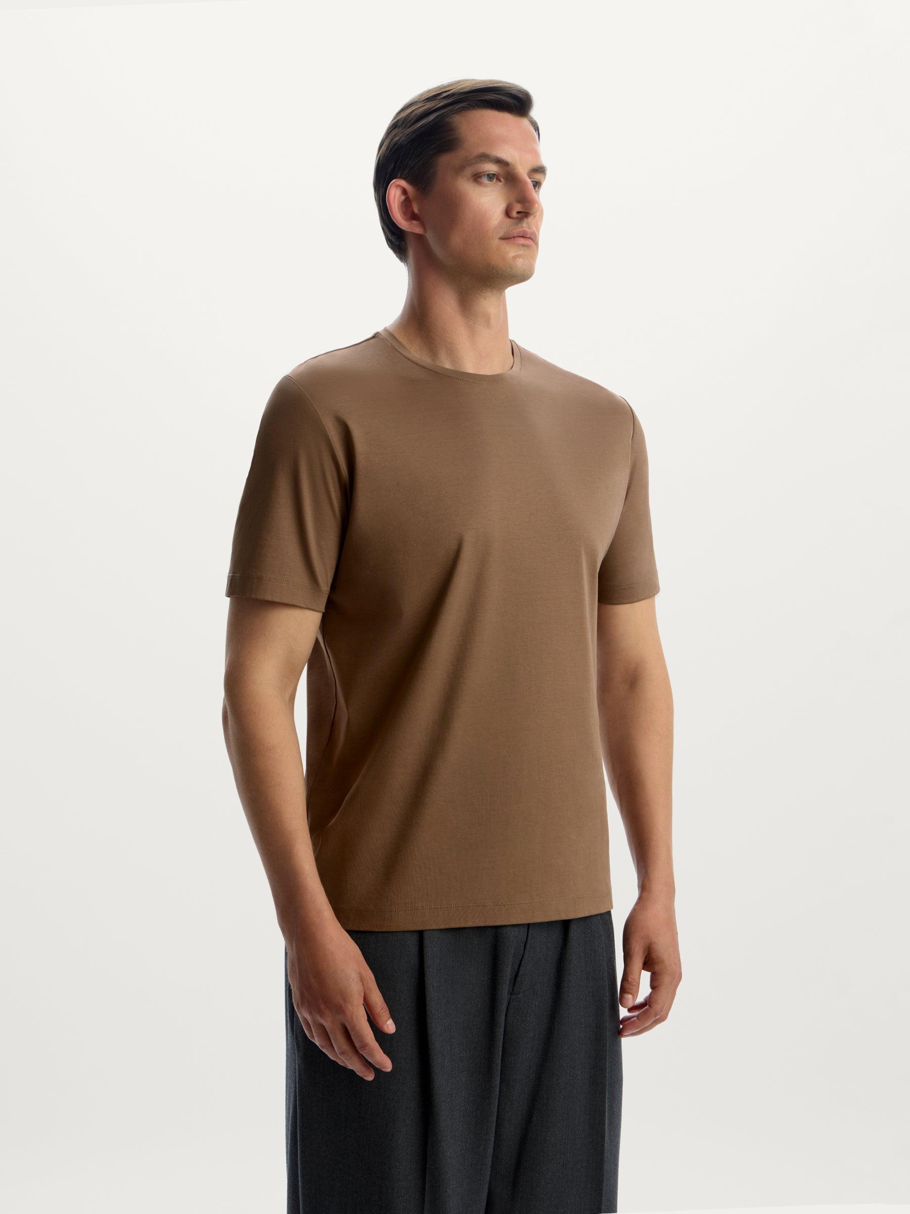 Mercerised cotton T-shirt